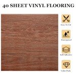 Peel and Stick Vinyl Flooring Tiles - Walnut Design