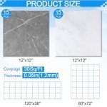 30-Pack Peel and Stick Vinyl Floor Tiles
