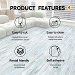 Wood Grain Peel and Stick Vinyl Flooring Roll