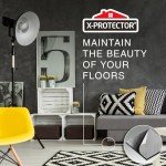 X-PROTECTOR 12-Pack Felt Furniture Pads - Black