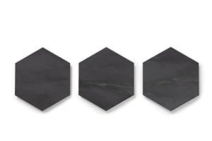 Luxury Vinyl Floor Tiles - Hexagon 25-Pack