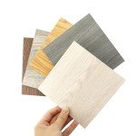 Vsmile Peel and Stick Vinyl Floor Tiles 5-Pack