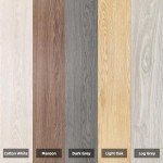 Vsmile Peel and Stick Vinyl Floor Tiles 5-Pack