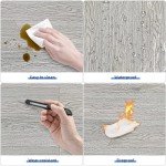 Vsmile Peel and Stick Vinyl Floor Tiles 5-Pack