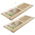 White Oak 4x12 Inch Floor Register Vents (2-Pack)