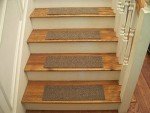 Berber Beige Gray Carpet Stair Treads - 24"x8" Set