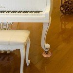 Sapeliwood Piano Caster Cups with Non-Slip Foam