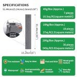 GreenFullHouse Peel and Stick Vinyl Floor Tiles