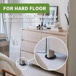 Felt Furniture Sliders for Hardwood Floors - 8 Pack
