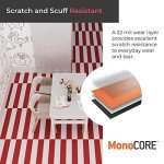 Sangria Luxury Vinyl Interlocking Flooring Tiles