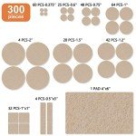 300 Felt Furniture Pads for Hardwood Floors