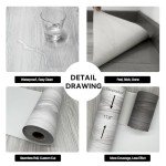 Wood Grain Peel and Stick Vinyl Floor Tiles