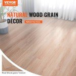 VEVOR Peel and Stick Floor Tile 36" x 6", 36 Tiles Self Adhesive Vinyl Floor, 2.5mm Thick, Natural Wood Grain DIY Flooring Tiles for Bedroom, Living Room, Bathroom (54 Sq.Ft/Box)