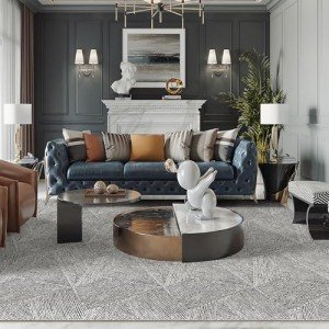 Peel and Stick Anti-Slip Carpet Tiles - 12 Pcs