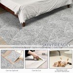 Peel and Stick Anti-Slip Carpet Tiles - 12 Pcs