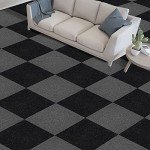 Nexus Peel & Stick Carpet Tiles - Smoke 12-Pack