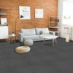 Nexus Peel & Stick Carpet Tiles - Smoke 12-Pack