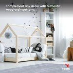 Stone Gray/Black Faux Wood Foam Floor Tiles, 4-Pack