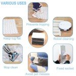 Non-Slip Rug Tape Pad and Anchors - 10PCS