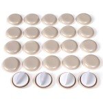 24 PCS Self-Stick Carpet Furniture Sliders, 1 Inch