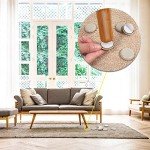 24 PCS Self-Stick Carpet Furniture Sliders, 1 Inch