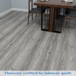 Waterproof Peel and Stick Vinyl Floor Tiles 12 Pack