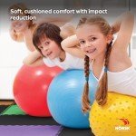 Reversible Foam Exercise Mats - 6 Interlocking Tiles