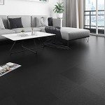 Livelynine 32-Pack Black Peel and Stick Floor Tiles