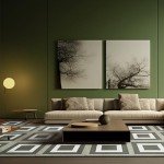 12 Pack Removable Non-Adhesive Carpet Tiles - Green