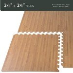 White Oak Foam Floor Mats - Interlocking & Anti-Fatigue
