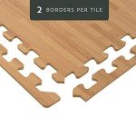 White Oak Foam Floor Mats - Interlocking & Anti-Fatigue