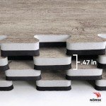 Reversible Faux Wood Foam Floor Tiles - 4 Pack