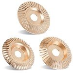 Pomsare 3PCS Wood Carving Disc Set for Grinders