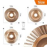 Pomsare 3PCS Wood Carving Disc Set for Grinders