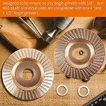 Pomsare 3PCS Wood Carving Disc Set for Grinders