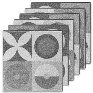 PUREFULL Non-Adhesive Carpet Tiles, 40.6 x 40.6 cm