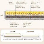 PUREFULL Non-Adhesive Carpet Tiles, 40.6 x 40.6 cm