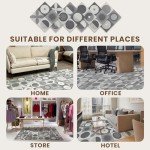 PUREFULL Non-Adhesive Carpet Tiles, 40.6 x 40.6 cm