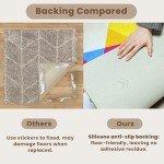 PUREFULL Non-Adhesive Carpet Tiles, 40.6 x 40.6 cm