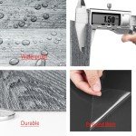 Livelynine Grey Peel and Stick Waterproof Vinyl Tiles