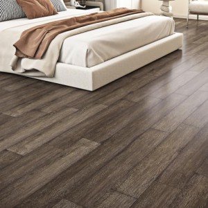 Livelynine 18-Pack Dark Wood Peel and Stick Tiles