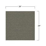 Mohawk 24" Berber Nylon Carpet Tile - Stone Color