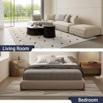 Peel and Stick Anti-Slip Carpet Tiles, 12 Pcs