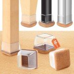 16PCS Extra Large Clear Chair Leg Floor Protectors