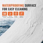 Light Gray Interlocking Vinyl Floor Tiles Set