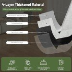 Peel and Stick Waterproof Vinyl Floor Tiles - 34 Pack