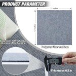 Light Gray Peel and Stick Carpet Tiles - 20 Pack