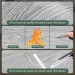 Peel and Stick Waterproof Vinyl Floor Tiles - 18 Pack