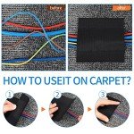 WILLBOND Black Cable Cover for Office Carpets