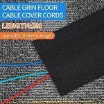 WILLBOND Black Cable Cover for Office Carpets